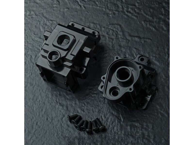 MST MRX Aluminium Spur Gearbox Set A&B / Color: Black