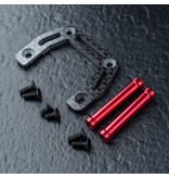 MST KMW Carbon Front Upper Brace Set / Color: Red