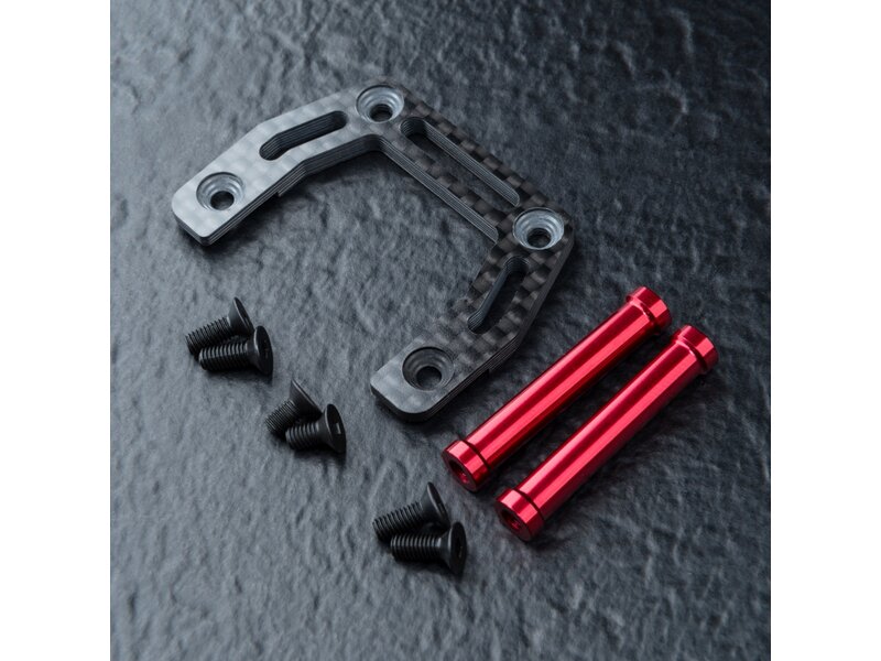 MST KMW Carbon Front Upper Brace Set / Color: Red