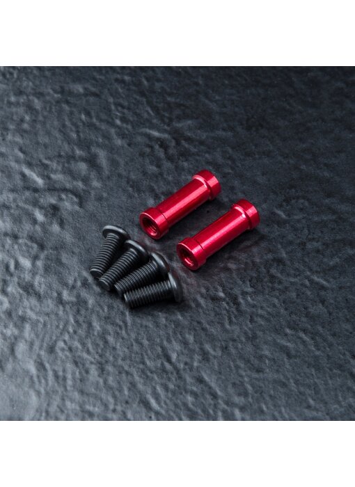 MST Alum. Post M3x15mm (2) / Red