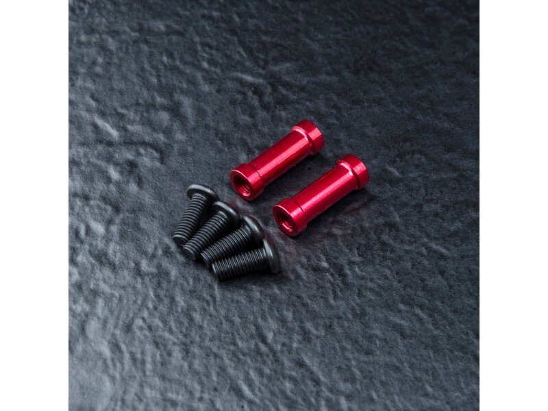 MST Aluminium Post M3 x 15mm (2pcs) / Color: Red