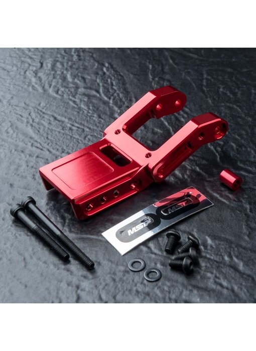 MST RMX-M Alum. Rear Upper Deck Connecter / Red