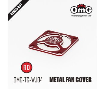 RC OMG Metal Fan Cover / Red