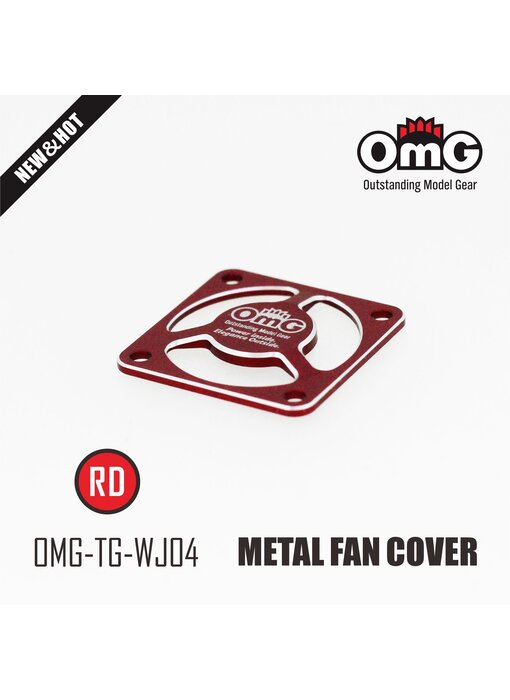 RC OMG Metal Fan Cover / Red