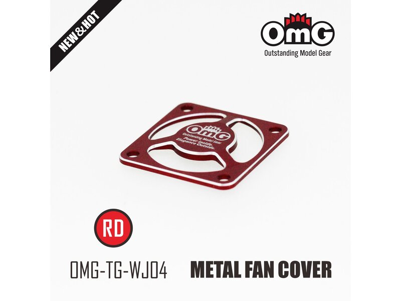 RC OMG Metal Fan Cover / Red