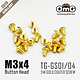 Golden Screw Button Head M3 x 4mm (20pcs)