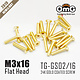 Golden Screw Flat Head M3 x 16mm (10pcs)