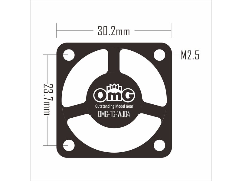 RC OMG Metal Fan Cover / Red