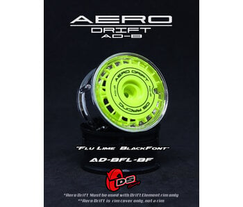 DS Racing Aero Drift Wheel Cover for DE Wheel / Flat / Flu Lime