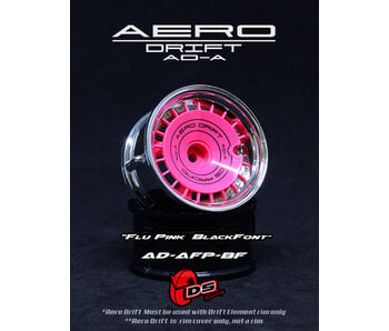 DS Racing Aero Drift Wheel Cover for DE Wheel / Slope / Flu Pink