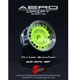 DS Racing Aero Drift Wheel Cover for Drift Element Wheel / Design: Slope / Color: Flu Lime