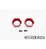 Overdose Aluminum Shock Adjust Nut for HG Shock / Color: Red (2pcs)