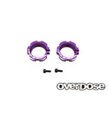 Overdose Aluminum Shock Adjust Nut for HG Shock / Color: Purple (2pcs)