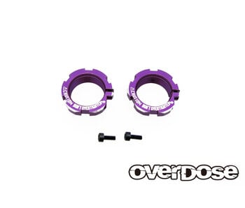 Overdose Alum. Shock Adjust Nut for HG Shock / Purple (2)