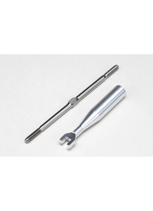 Yokomo Titanium Turnbuckle 75mm (1pc) - DISCONTINUED