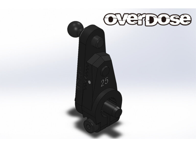 Overdose JT Aluminium Direct Servo Horn Type-2 25T Futaba / Color: Black