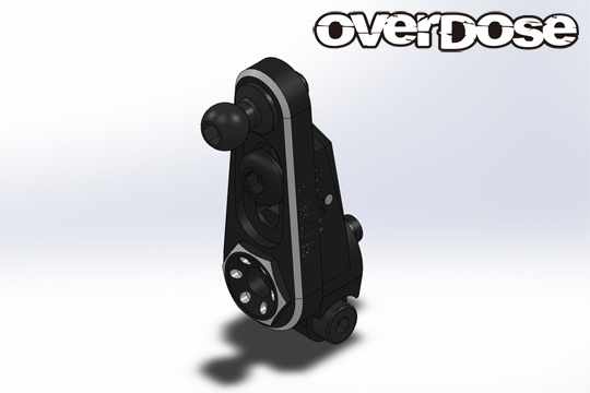 Overdose JT Alum. Direct Servo Horn 25T - Black Overdose JT Alum. Direct Servo Horn 25T - Black