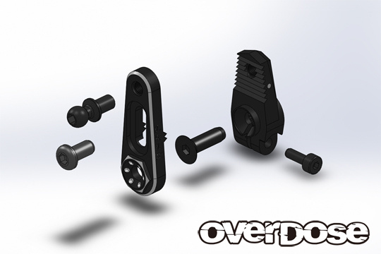 Overdose JT Alum. Direct Servo Horn 25T - Black Overdose JT Alum. Direct Servo Horn 25T - Black