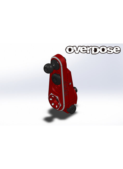 Overdose JT Alum. Direct Servo Horn Type-2 25T Futaba / Red