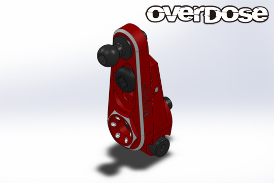Overdose JT Alum. Direct Servo Horn Type-2 25T - Red Overdose JT Alum. Direct Servo Horn Type-2 25T - Red