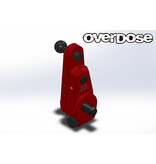 Overdose JT Aluminium Direct Servo Horn Type-2 23T Sanwa, KO / Color: Red