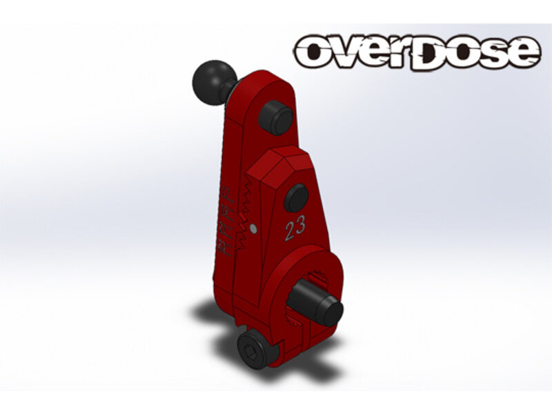 Overdose JT Aluminium Direct Servo Horn Type-2 23T Sanwa, KO / Color: Red