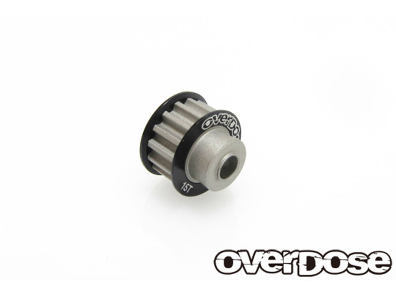 Overdose Wide Center Pulley 15T / Color: Black