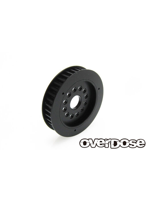 Overdose Machine Cut Wide Diff Pulley 39T POM / Black