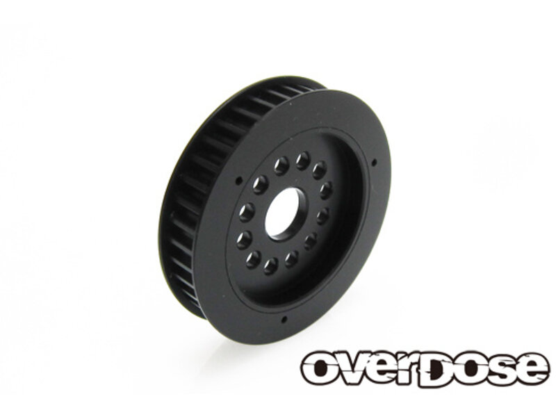 Overdose Machine Cut Wide Diff Pulley 39T POM / Color: Black