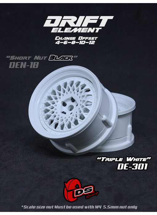 DS Racing DE Mesh Wheel (2) / Triple White