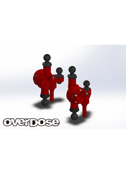 Overdose Alum. Knuckle ES Type-2 for GALM series / Red