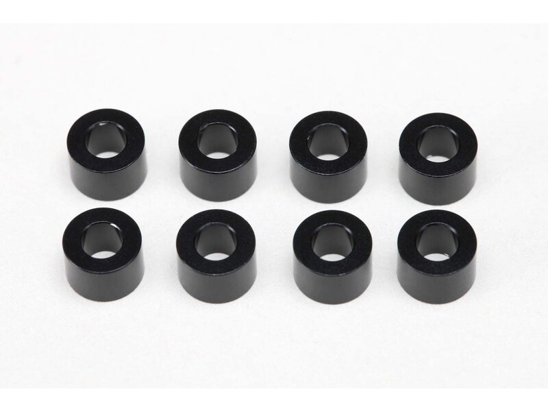 Yokomo ZC-A3640B - Aluminium Shim φ3.0mm x φ6.0mm x 4.0mm - Black (8pcs)