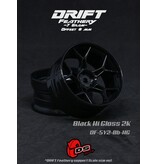 DS Racing Drift Feathery 5Y Spoke Wheel (2pcs) / Black Hi Gloss 2K / +8mm offset