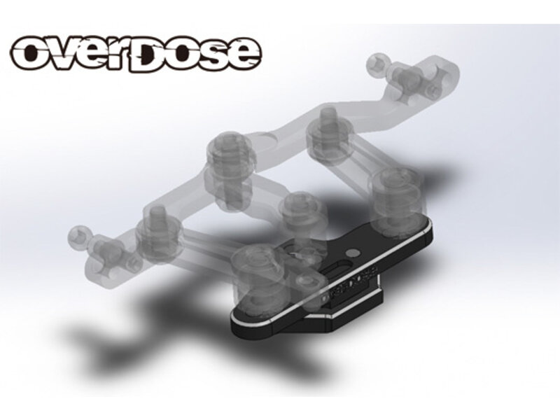 Overdose Adjustable Steering Base for OD3546 / Color: Red