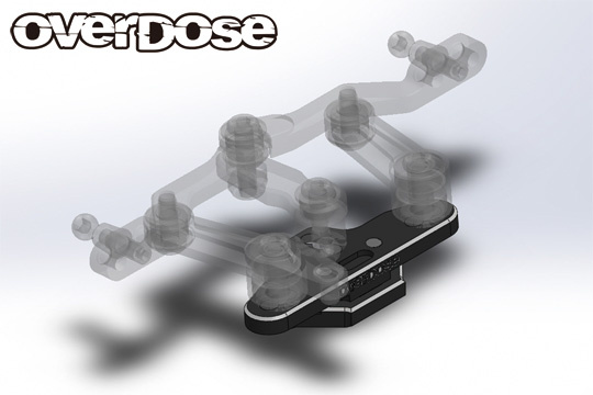 Overdose Adjustable Steering Base - Red Overdose Adjustable Steering Base - Red