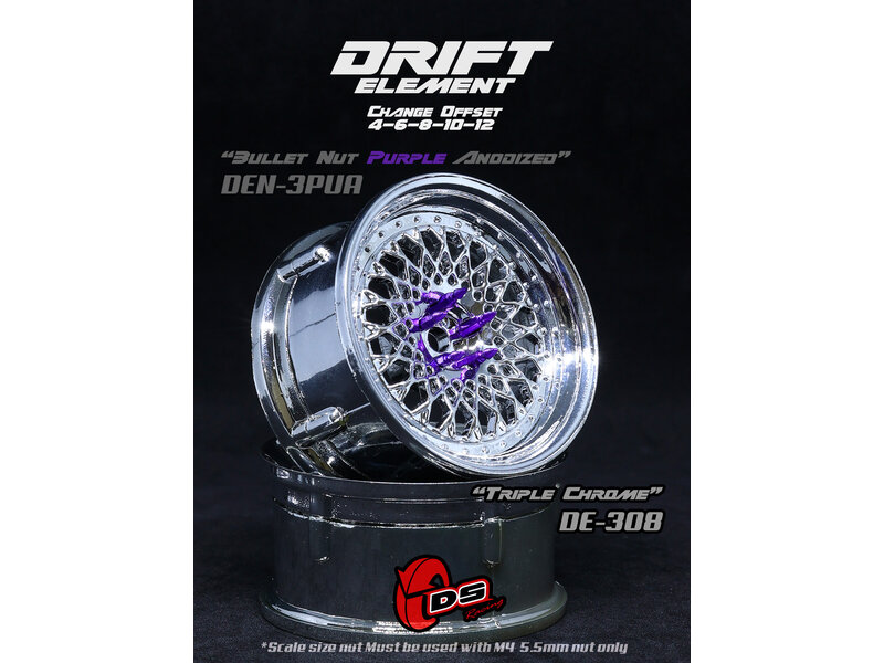 DE Mesh Wheel Set - Triple Chrome DE Mesh Wheel Set - Triple Chrome