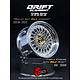 DE Mesh Wheel (2) / Triple Chrome / Gold Rivets