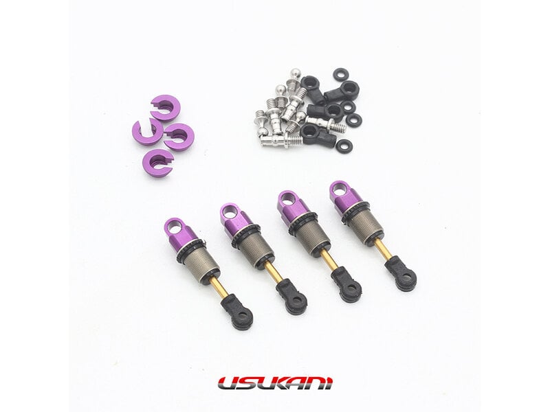 Usukani US88500-P - Aluminium Hydraulic Shock Set for 1/24 / Purple