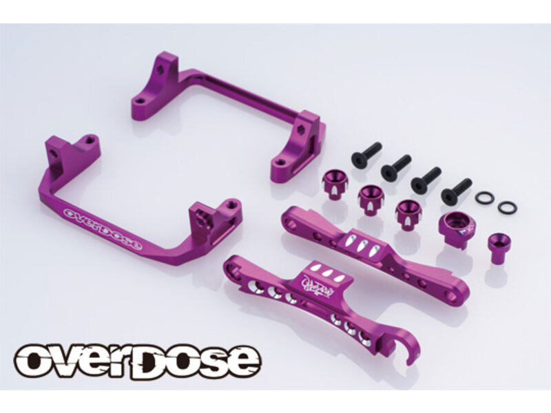 Overdose Alum. Battery Holder Type-2 - Purple Overdose Alum. Battery Holder Type-2 - Purple