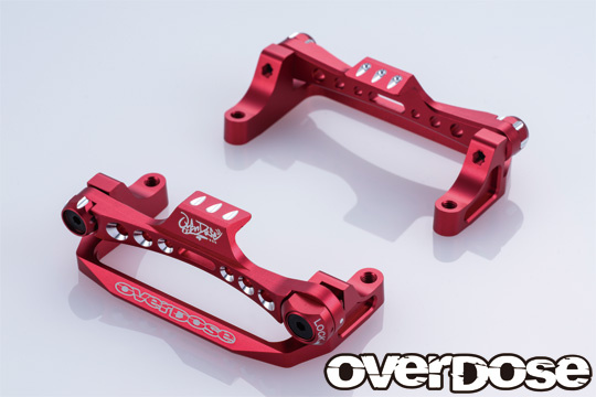 Overdose Alum. Battery Holder Type-2 - Red Overdose Alum. Battery Holder Type-2 - Red