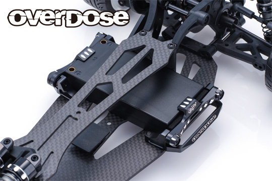 Overdose Alum. Battery Holder Type-2 - Black Overdose Alum. Battery Holder Type-2 - Black