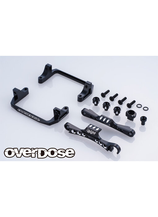 Overdose Alum. Battery Holder Set Type-2 for Galm / Black