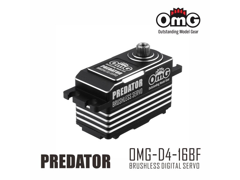 RC OMG Predator Full Metal Brushless Digital Low Profile Servo - Black