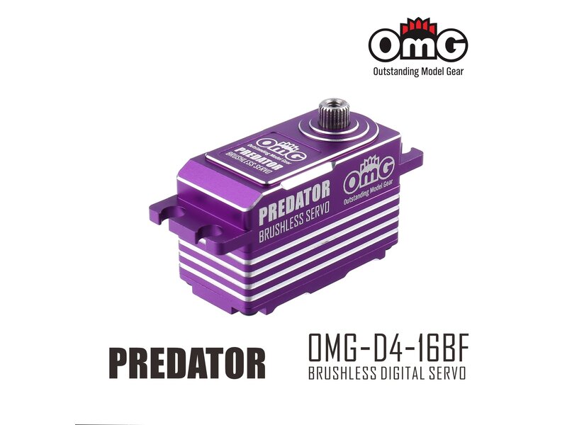 OMG D4-16BF PREDATOR Low Profile Digital Servo - Purple OMG D4-16BF PREDATOR Low Profile Digital Servo - Purple