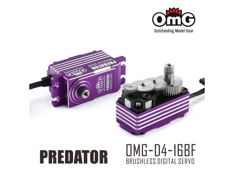 OMG D4-16BF PREDATOR Low Profile Digital Servo - Purple OMG D4-16BF PREDATOR Low Profile Digital Servo - Purple