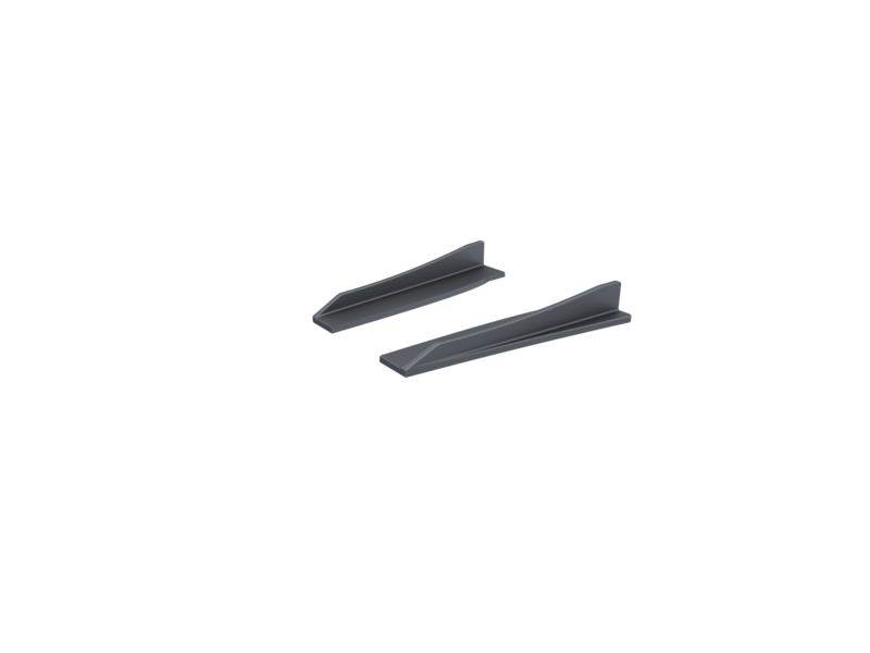 Rc Arlos Rear Side Canards for GR Works UHP Wide Kit for Chevrolet Camaro ZL1