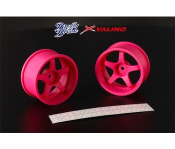 Buzz Break R-SPEC Gokutan Wheel Set 26mm - Flo Pink Buzz Break R-SPEC Gokutan Wheel Set 26mm - Flo Pink