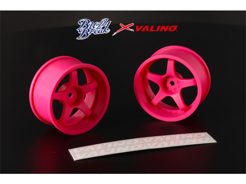 Buzz Break R-SPEC Gokutan Wheel Set 26mm - Flo Pink Buzz Break R-SPEC Gokutan Wheel Set 26mm - Flo Pink