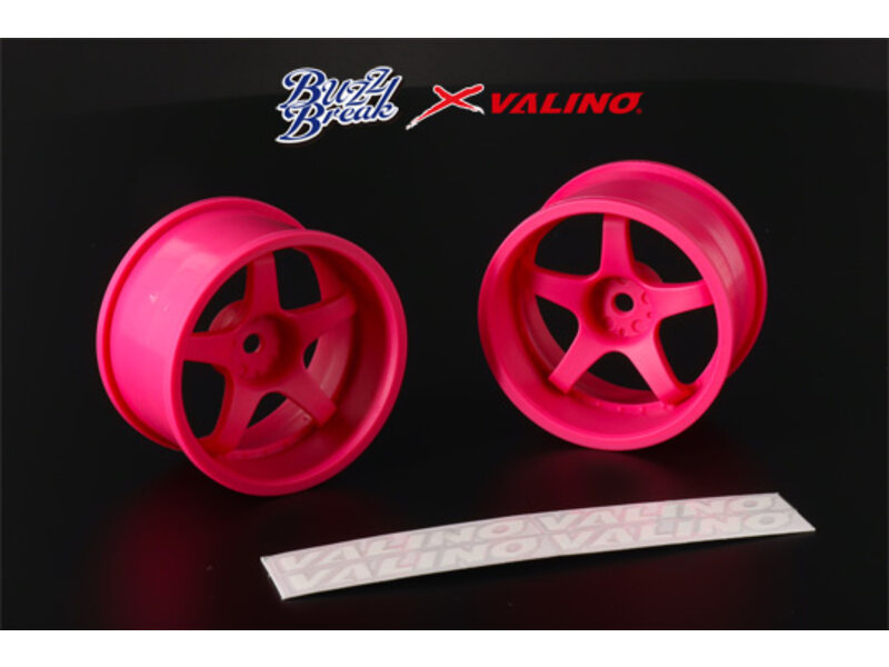 Buzz Break R-SPEC Gokutan Wheel Set 30mm - Flo Pink Buzz Break R-SPEC Gokutan Wheel Set 30mm - Flo Pink