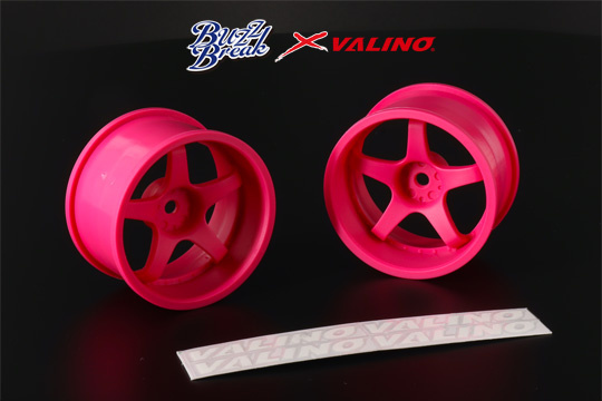 Buzz Break R-SPEC Gokutan Wheel Set 30mm - Flo Pink Buzz Break R-SPEC Gokutan Wheel Set 30mm - Flo Pink